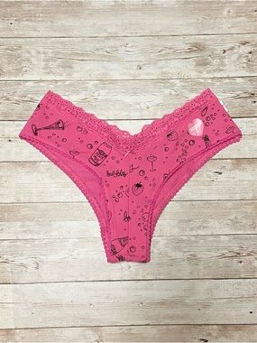 RARE PINK VS CHEEKSTER TANGA CHAMPAGNE PANTY